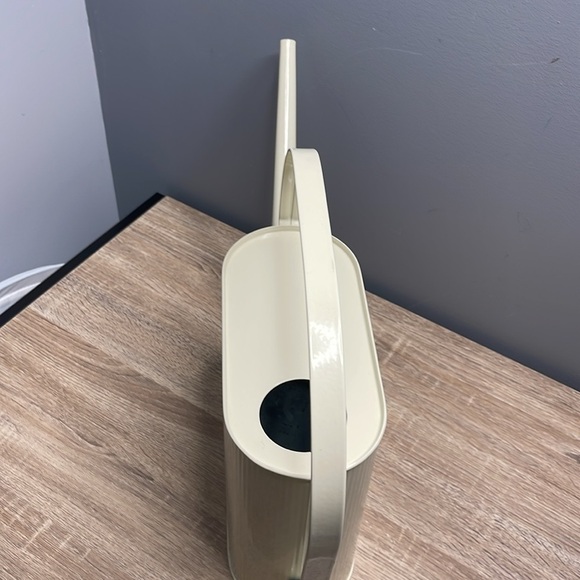 Painted Galvanized Tin Watering Can Cream Decor - Picture 2 of 9